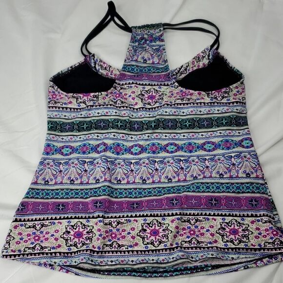 M NEXT SWIMWEAR BRA TANKINI JEWEL PRINT SWIM TOP MEDIUM - Picture 6 of 8